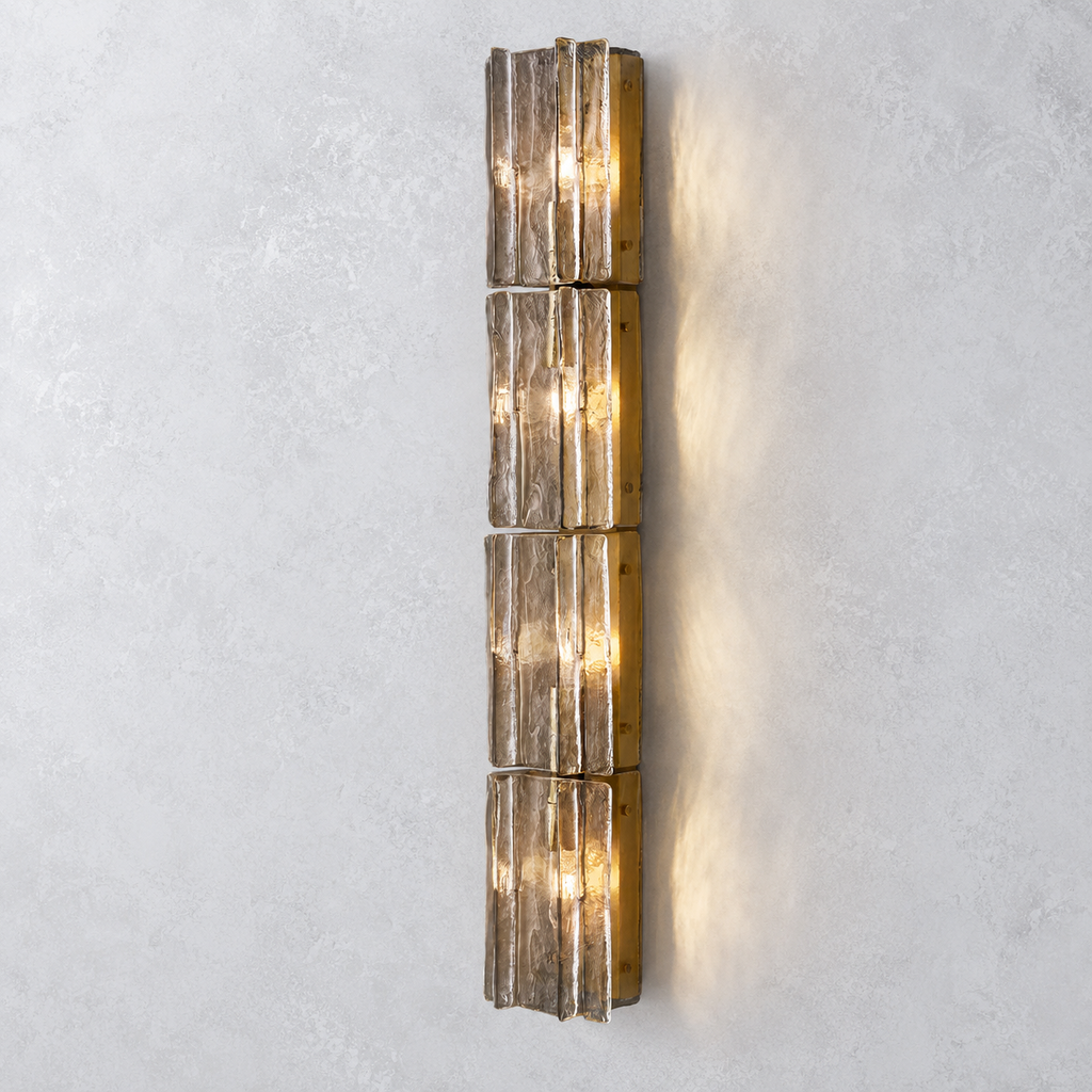 Enclave Smoke Glass Grand Sconce