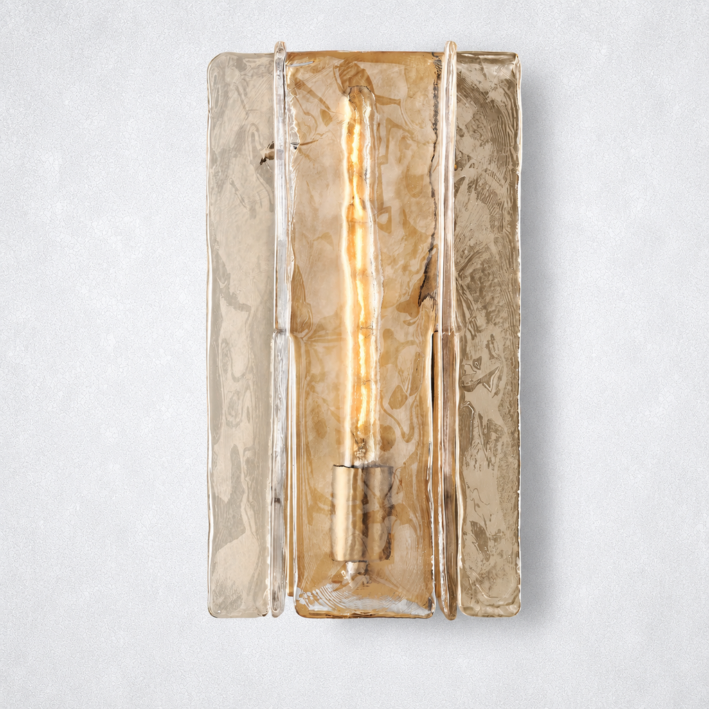 Enclave Smoke Glass Sconce 15"