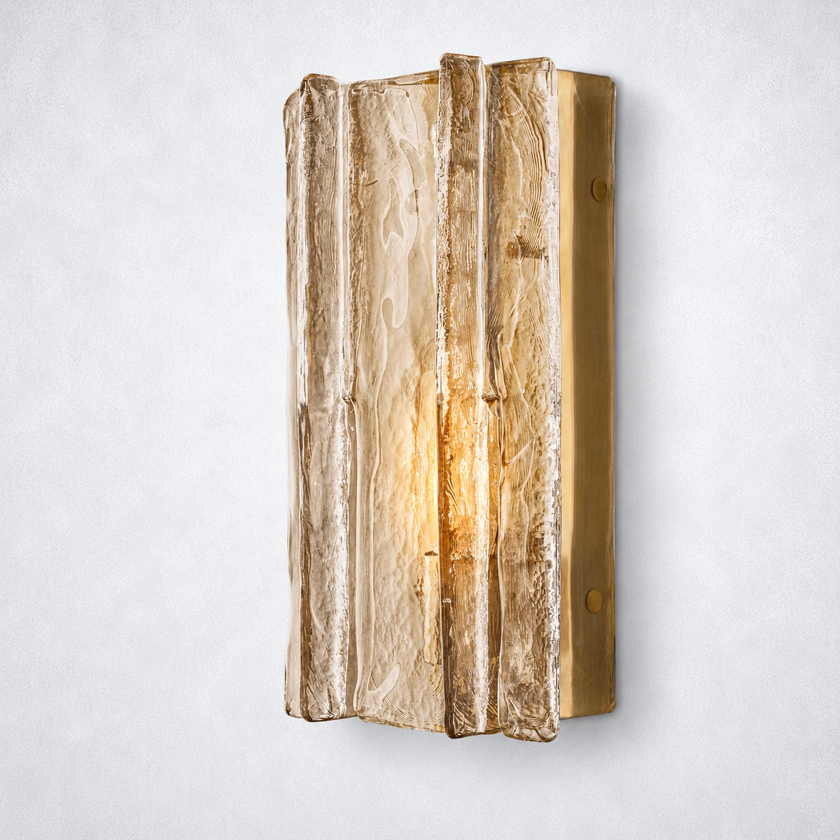 Enclave Smoke Glass Sconce 15"