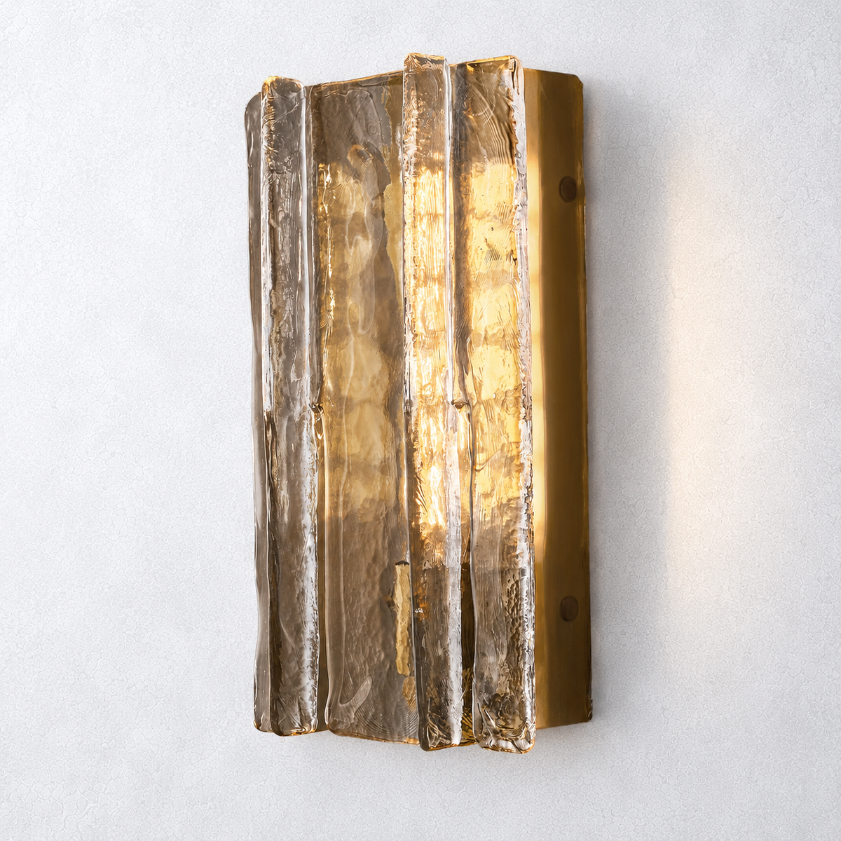 Enclave Smoke Glass Sconce 15"