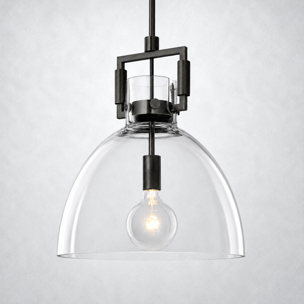 Caledon Glass Cloche Pendant  10″ 14″ 18″