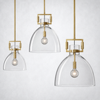 Caledon Glass Cloche Pendant  10″ 14″ 18″