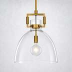 Caledon Glass Cloche Pendant  10″ 14″ 18″