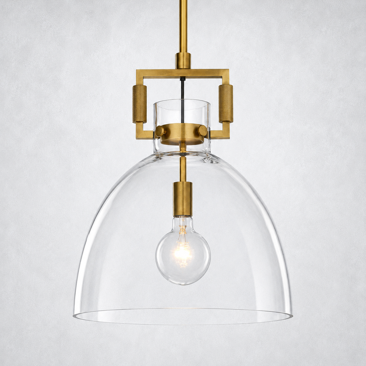 Caledon Glass Cloche Pendant  10″ 14″ 18″
