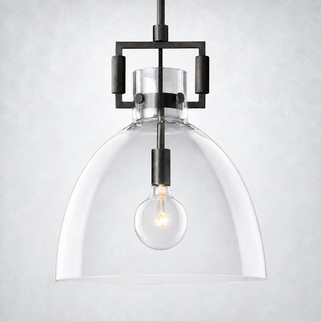 Caledon Glass Cloche Pendant  10″ 14″ 18″