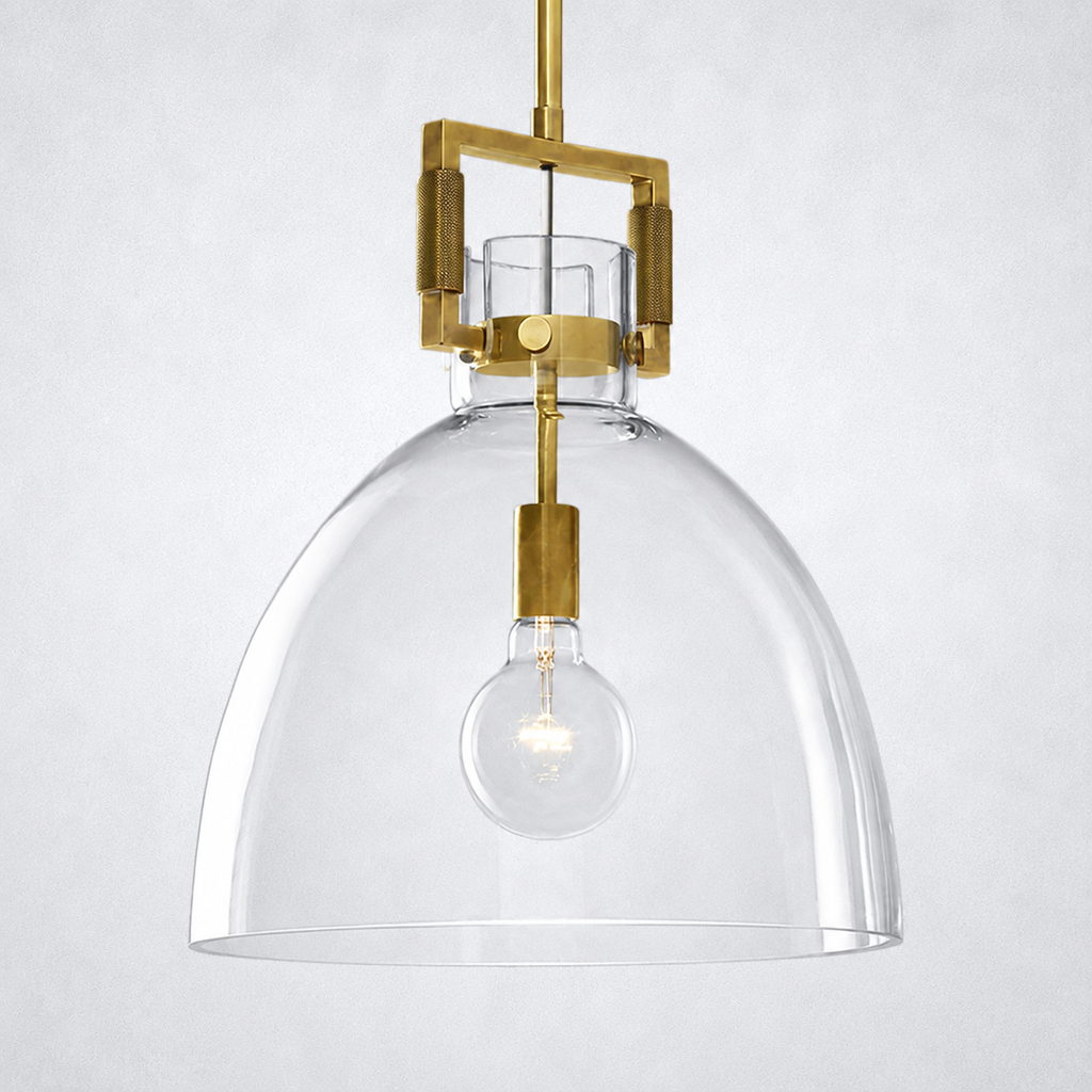 Caledon Glass Cloche Pendant  10″ 14″ 18″