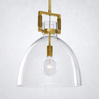 Caledon Glass Cloche Pendant  10″ 14″ 18″
