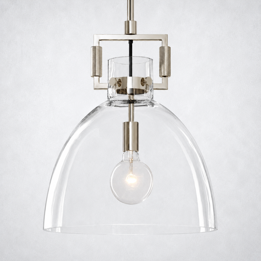 Caledon Glass Cloche Pendant  10″ 14″ 18″