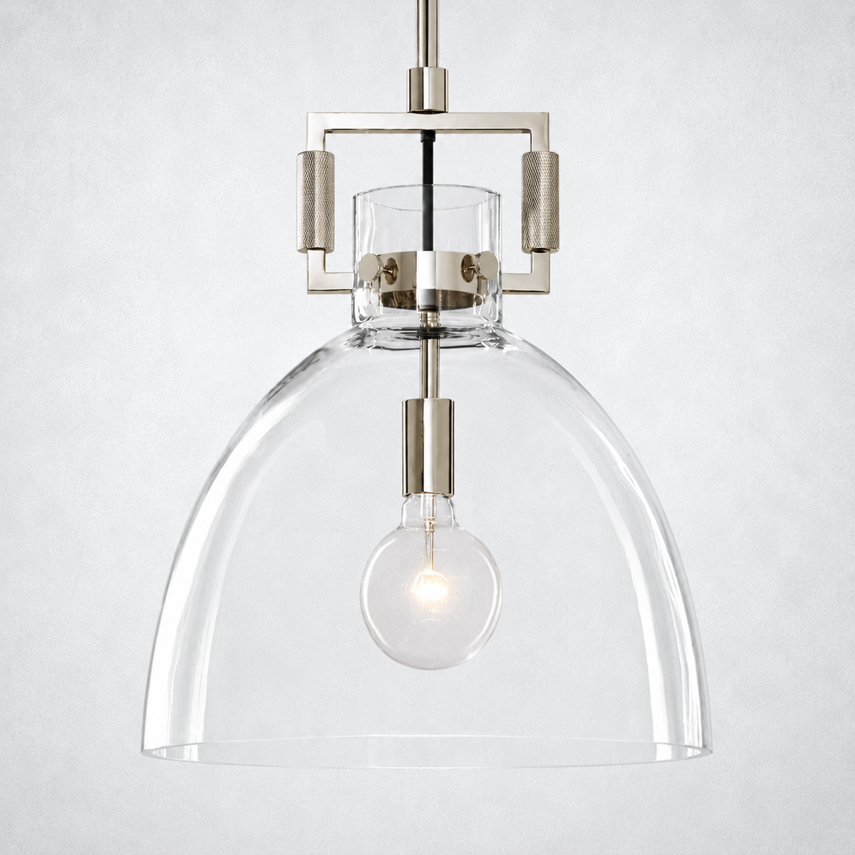 Caledon Glass Cloche Pendant  10″ 14″ 18″