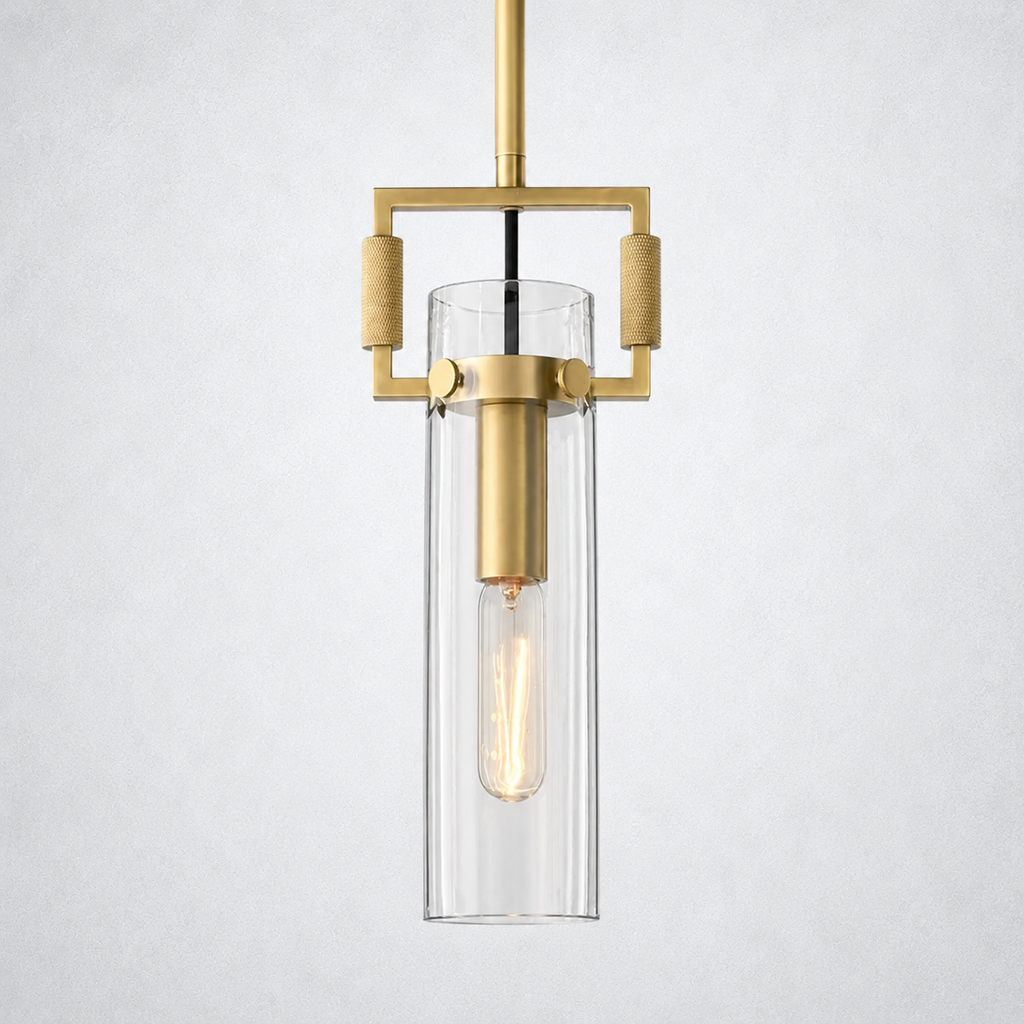 Caledon Glass Cylinder Pendant