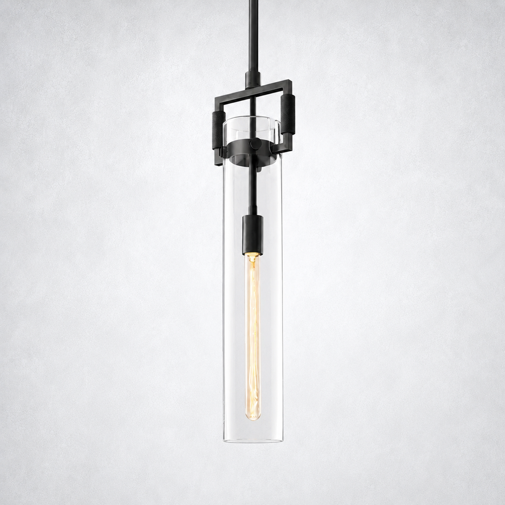 Caledon Glass Cylinder Pendant