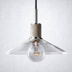 Caledon Glass Slope Shade Island Pendant