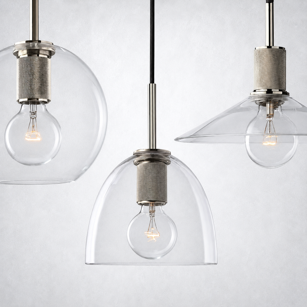 Caledon Glass Slope Shade Island Pendant