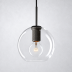 Caledon Globe Shade Pendant Light 8"
