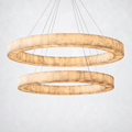 Marquise 2-Tier Round Chandelier 60"
