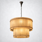 Sorella Alabaster Round Tiered Chandelier 37"