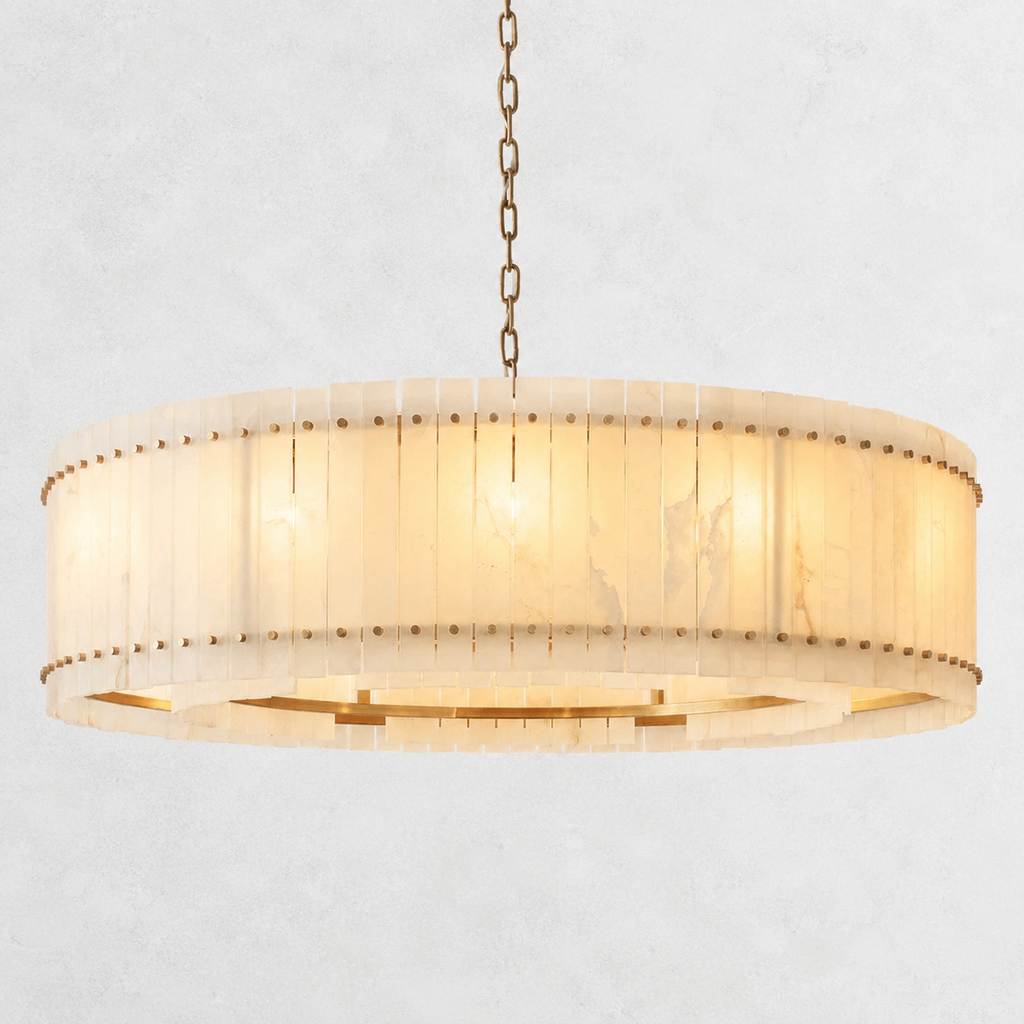 Sorella Alabaster Round Chandelier 60"