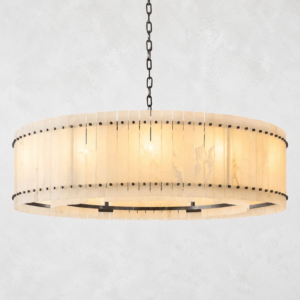 Sorella Alabaster Round Chandelier 60"