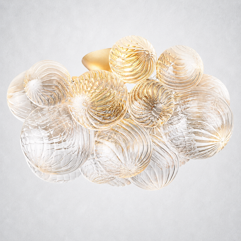 Aurum Glass Flush Mount 20" 25"