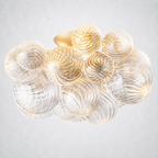 Aurum Glass Flush Mount 20" 25"