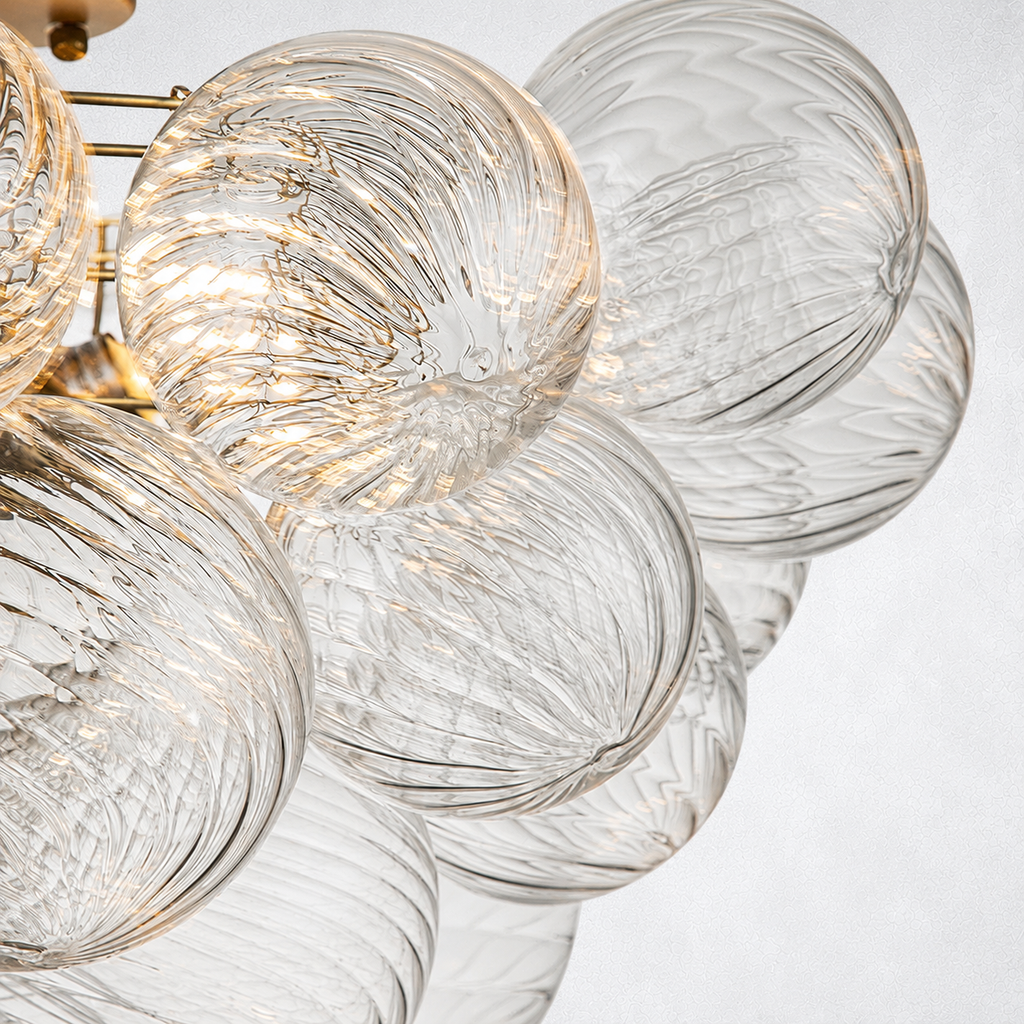 Aurum Glass Flush Mount 20" 25"