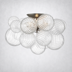 Aurum Glass Flush Mount 20" 25"