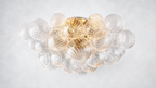 Aurum Glass Flush Mount 20" 25"