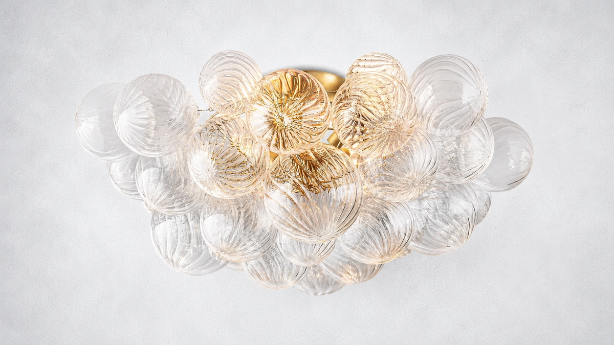 Aurum Glass Flush Mount 20" 25"