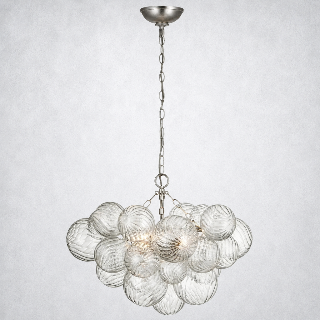 Aurum Glass  Round Chandelier 24"