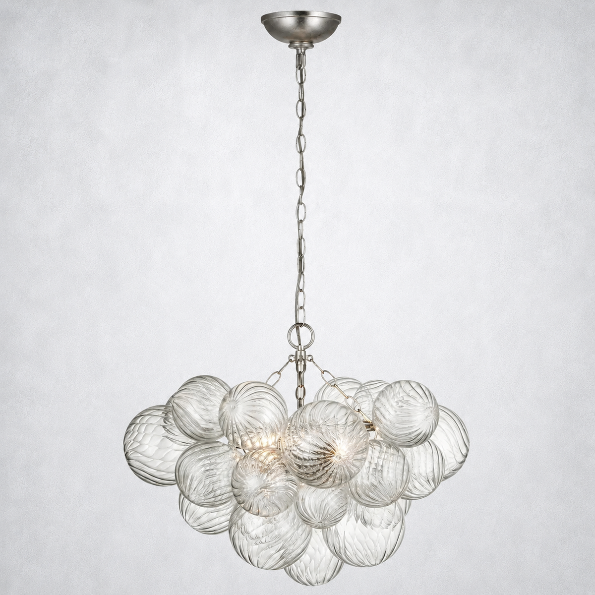 Aurum Glass  Round Chandelier 24"