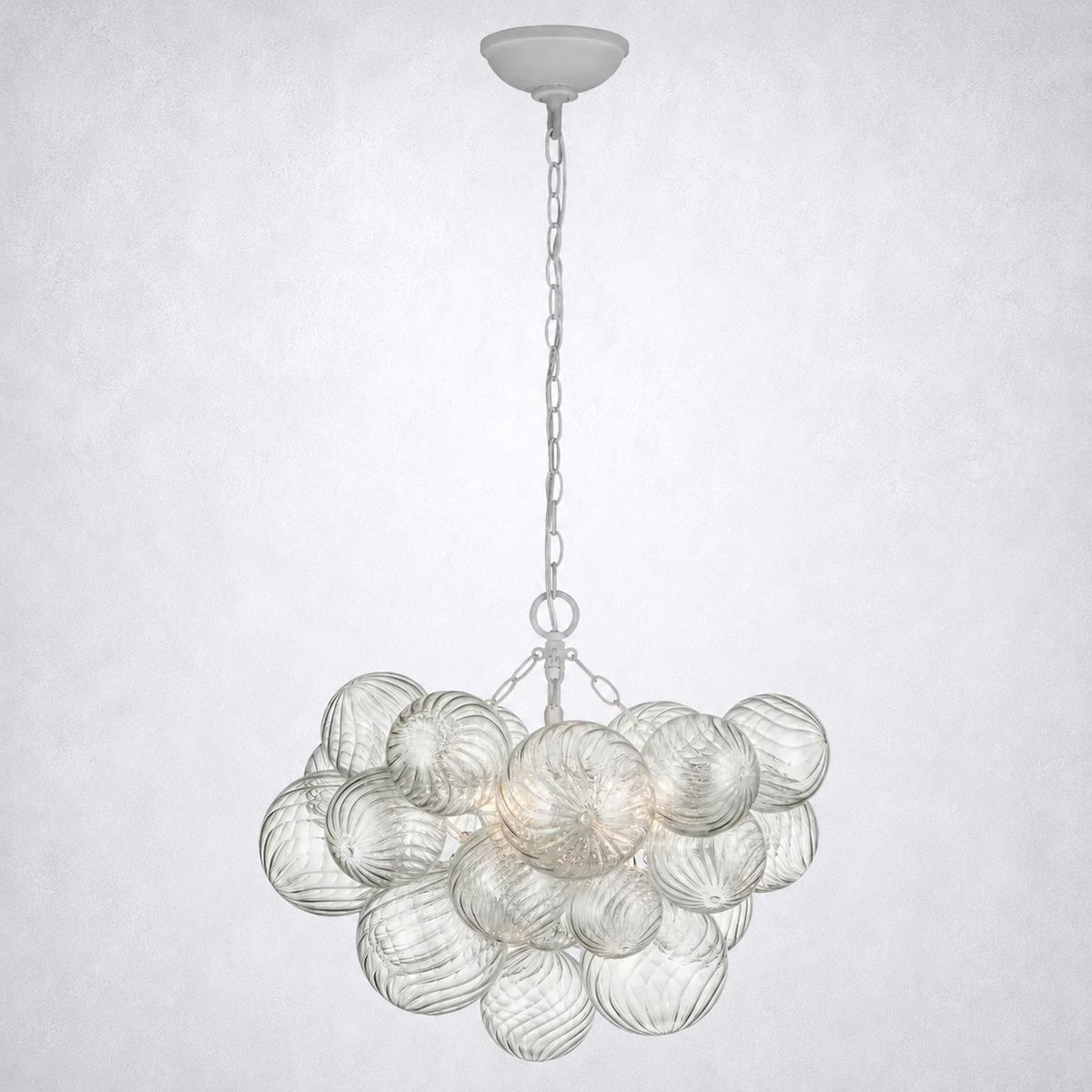 Aurum Glass  Round Chandelier 24"
