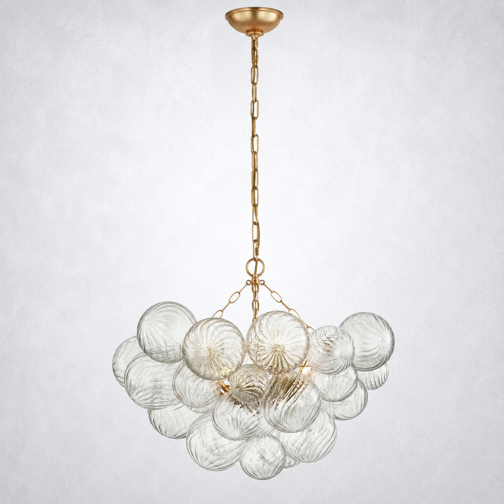 Aurum Glass  Round Chandelier 30"