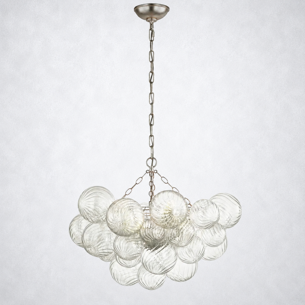 Aurum Glass  Round Chandelier 30"