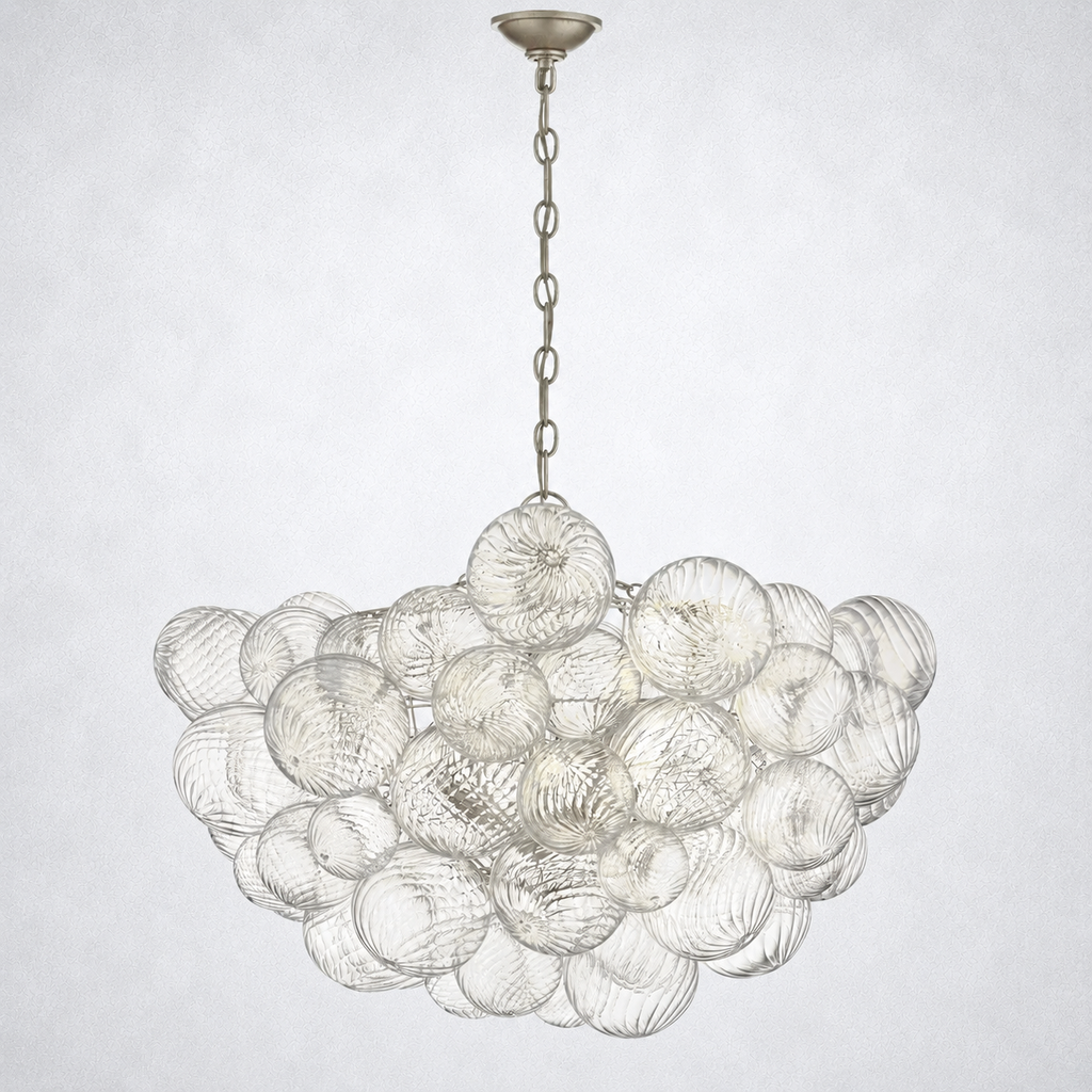 Aurum Glass  Round Chandelier 33"