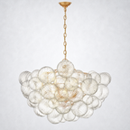 Aurum Glass  Round Chandelier 33"