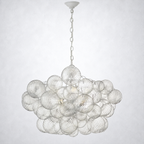 Aurum Glass  Round Chandelier 33"