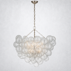 Aurum Glass  Round Chandelier 38"