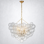 Aurum Glass  Round Chandelier 38"