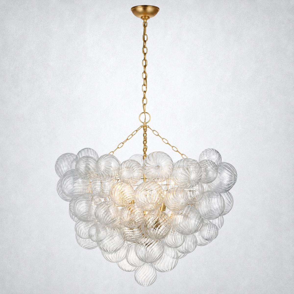Aurum Glass  Round Chandelier 38"