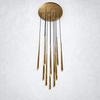 Oriel Round Tapered Tubular Chandelier 24"