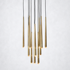 Oriel Round Tapered Tubular Chandelier 24"