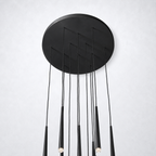 Oriel Round Tapered Tubular Chandelier 24"
