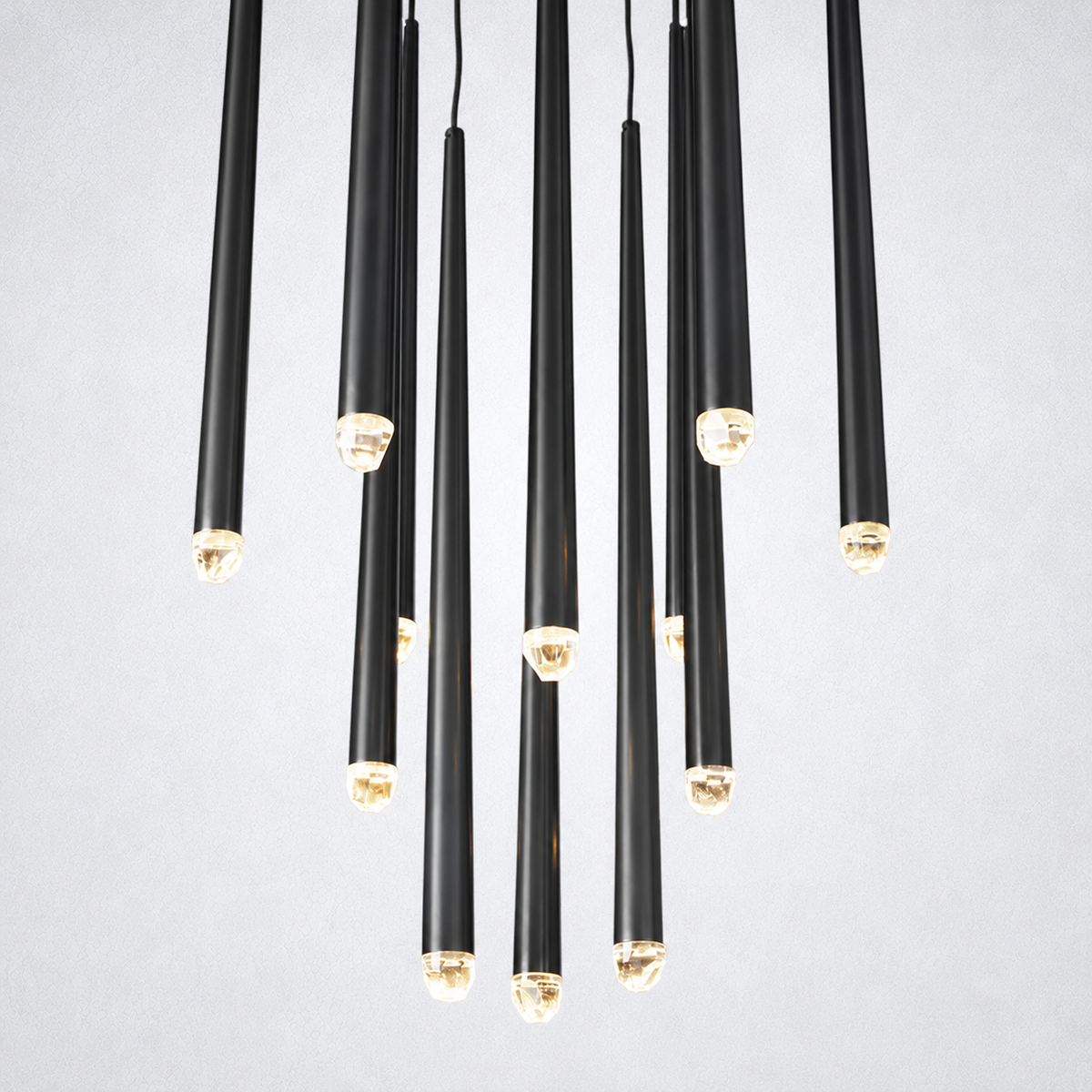 Oriel Round Tapered Tubular Chandelier 24"