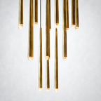 Oriel Round Tapered Tubular Chandelier 24"