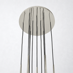 Oriel Round Tapered Tubular Chandelier 24"