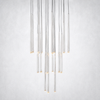 Oriel Round Tapered Tubular Chandelier 30"