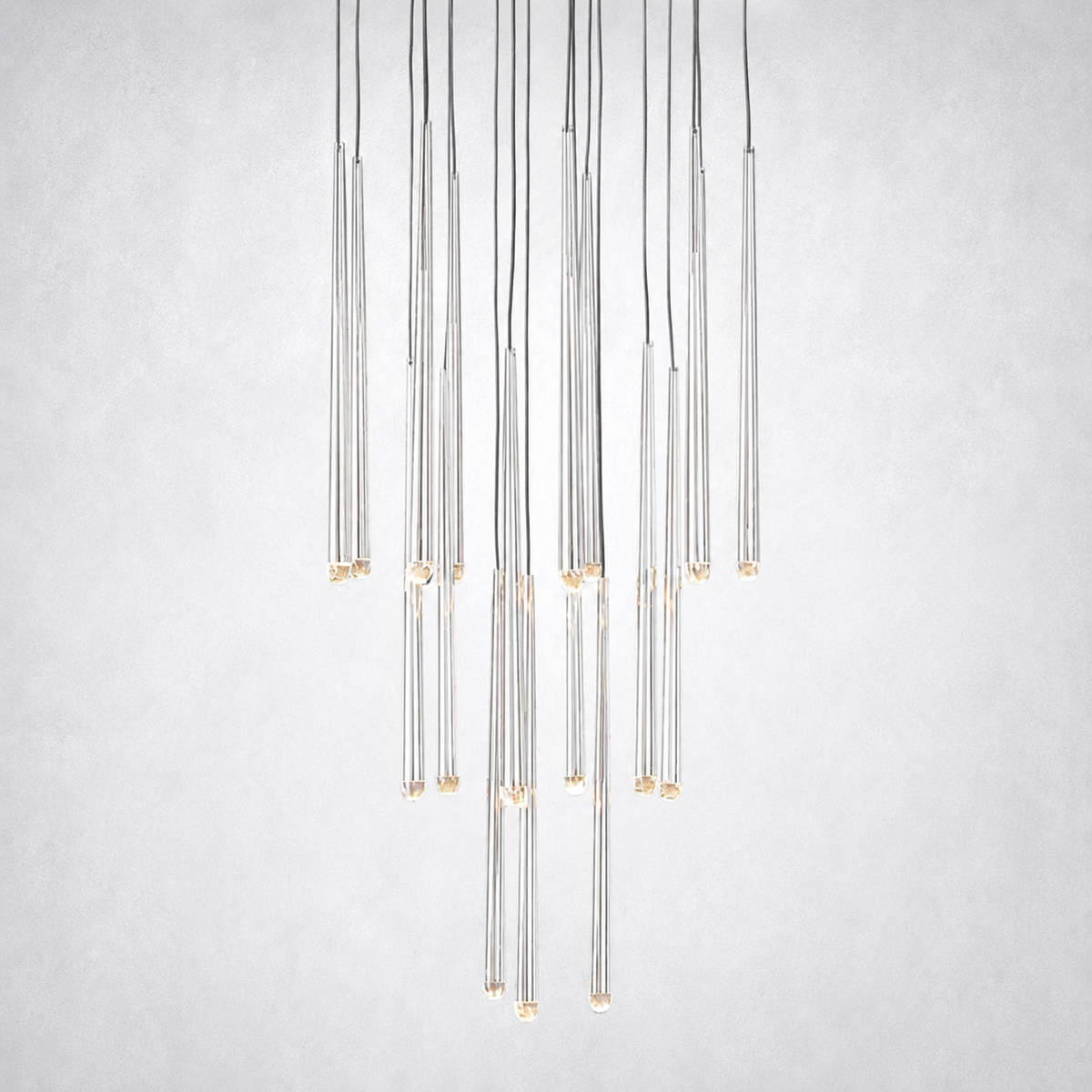 Oriel Round Tapered Tubular Chandelier 30"