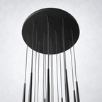 Oriel Round Tapered Tubular Chandelier 30"
