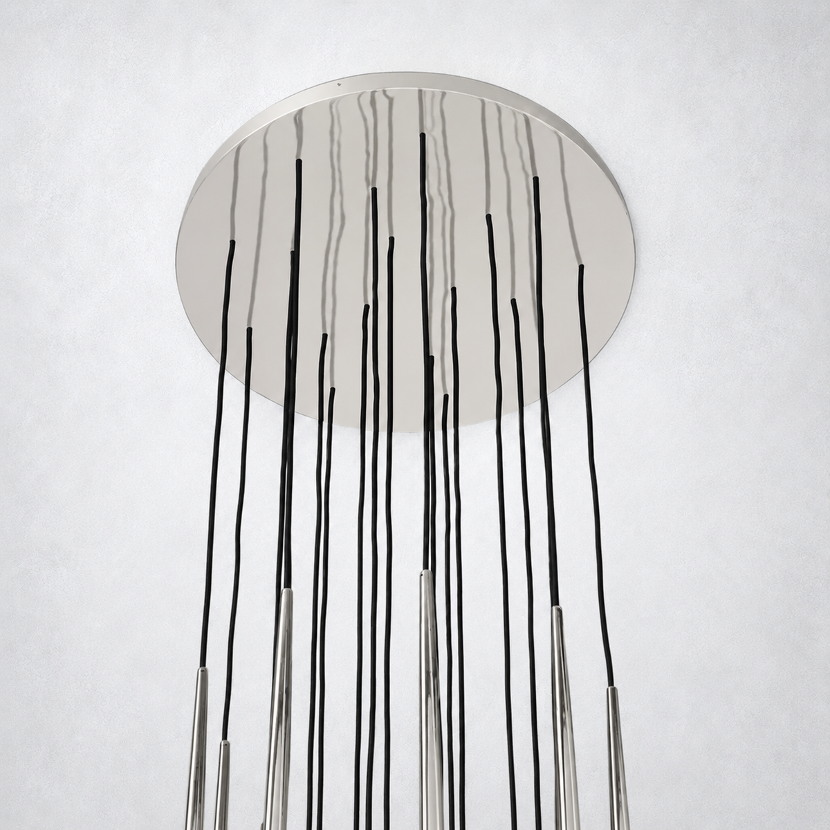 Oriel Round Tapered Tubular Chandelier 30"