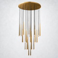 Oriel Shower Round Tapered Tubular Chandelier 48"